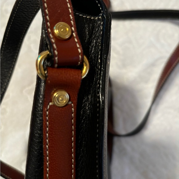 Vintage Bally Italy two-tone Leather Crossbody Flap Bag 7x11 - Picture 8 of 8